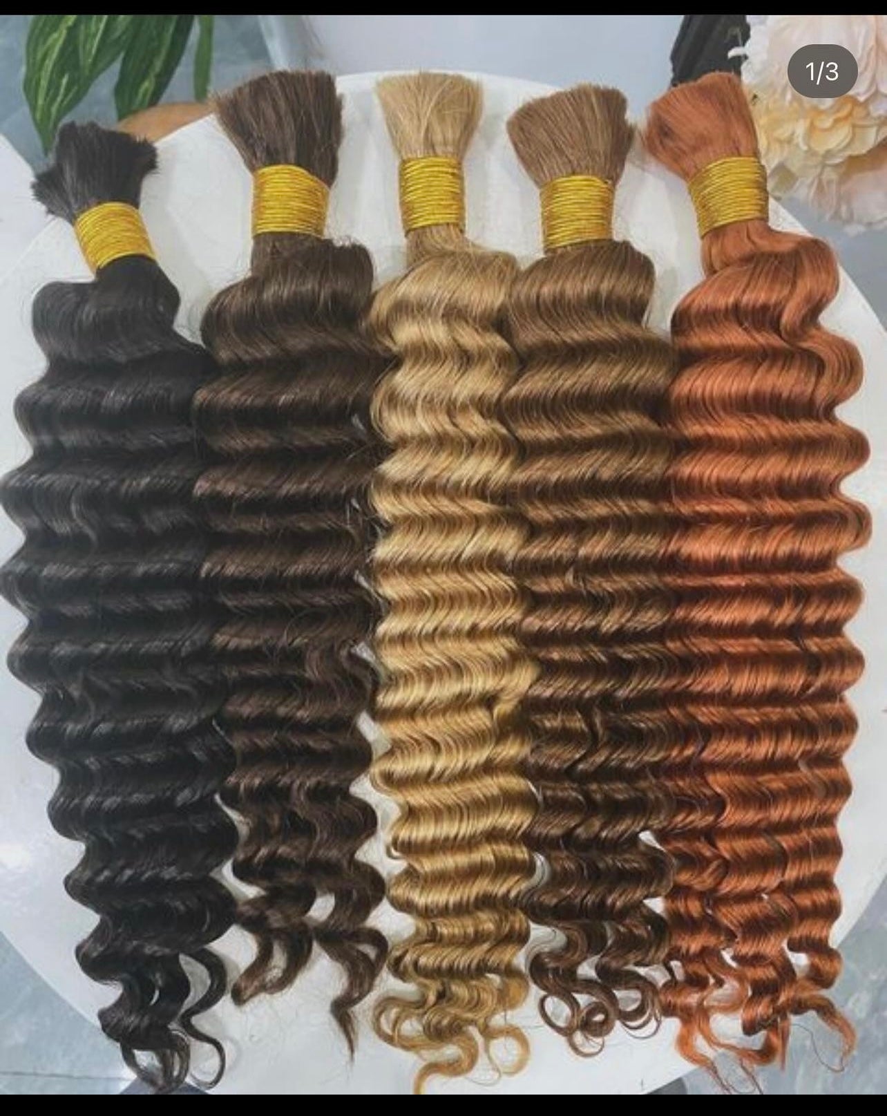 Custom color bulk hair