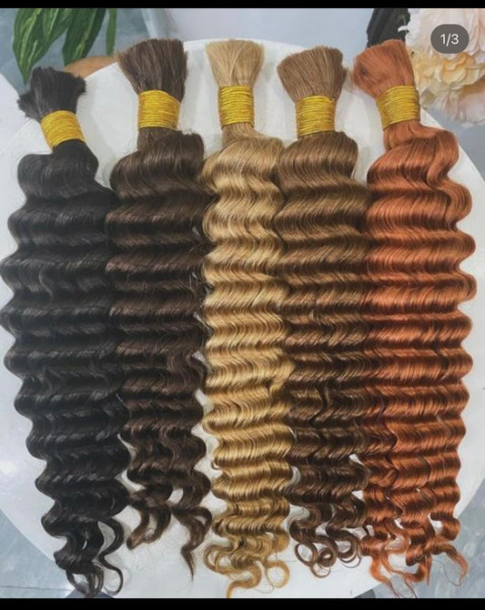 Custom color bulk hair